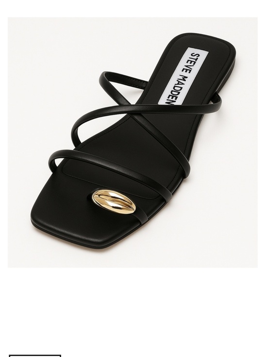 Steve Madden Shoes - Steve Madden Adriell Black Sandals Size 9 1/2